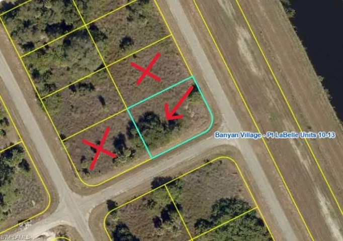 Property Plat Map. Highlighting the boundaries and specific property parcels