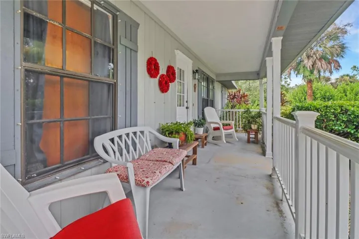 Balcony featuring a porch