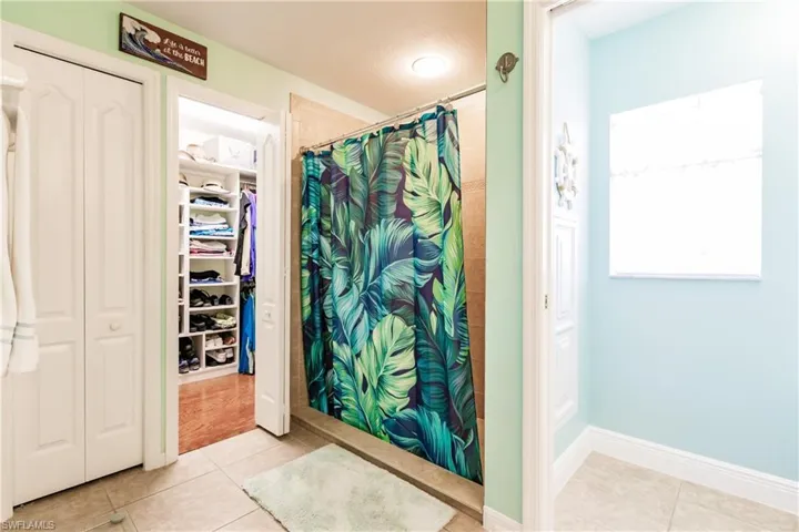 Bathroom featuring tile flooring