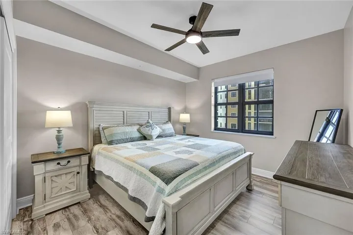 New floors and ceiling fan.