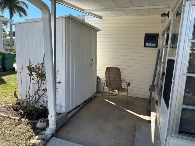 View of exterior entry