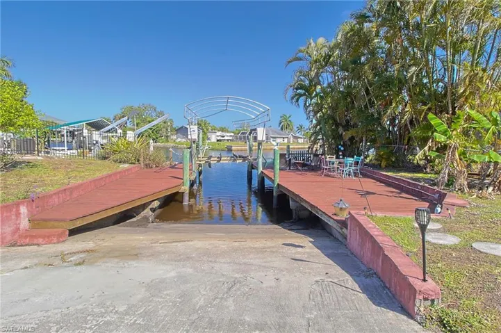 Private boat ramp