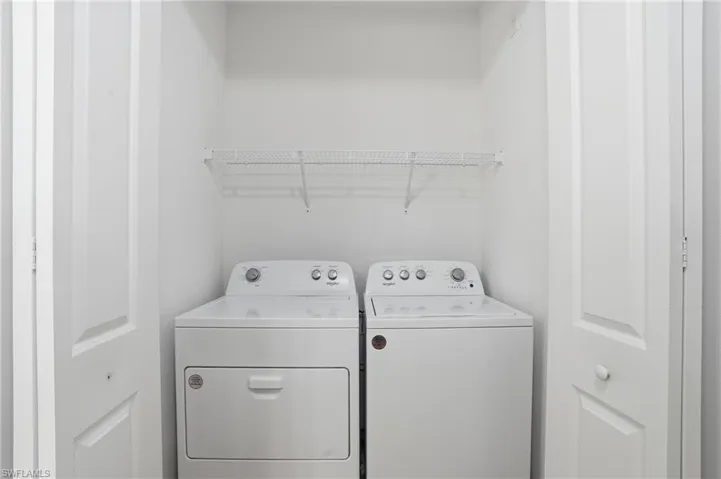 Laundry area featuring washer and dryer