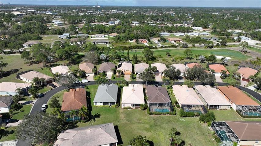 Ariel view looking NW and over the golf course