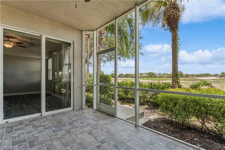 Screened Lanai with ceiling fan