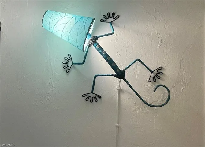 Adorable Light Fixture in Guest Room