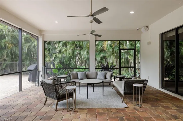 Screened lanai