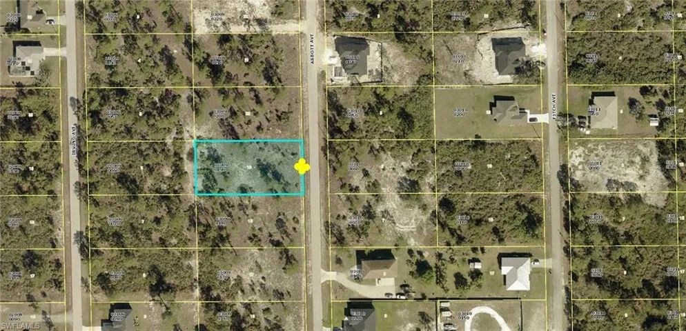 Map of property location with property boundaries highlighted