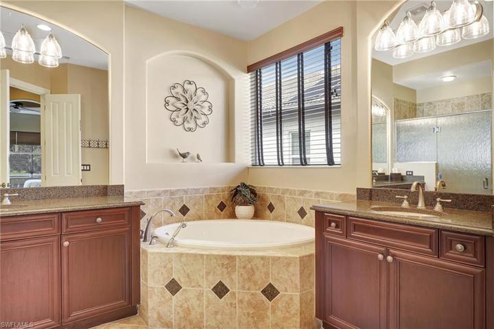 master bath with dual sinks/vanities