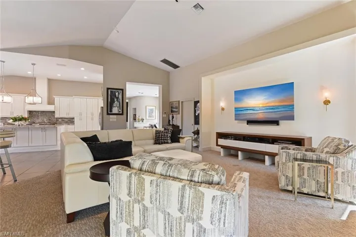 Built-in niche for TV and Sonos sound system.