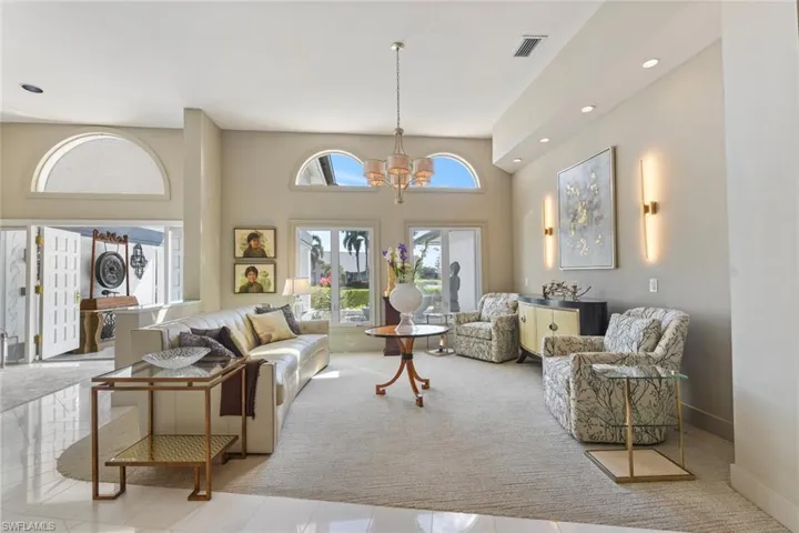 Living room offers a nice entertaining space.