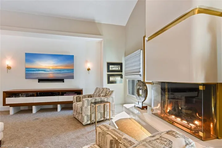 Great room with gas fireplace.