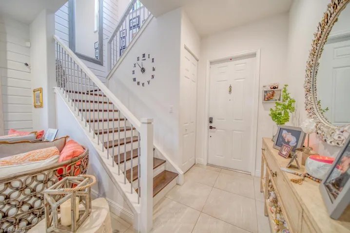 View of tiled foyer