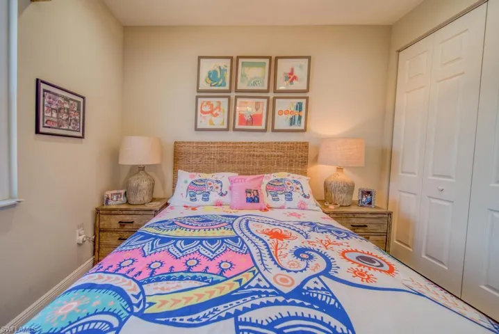 Bedroom featuring a closet
