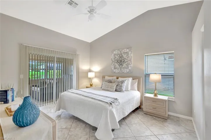 Spacious primary bedroom