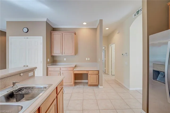 Built in office area and/or coffee bar