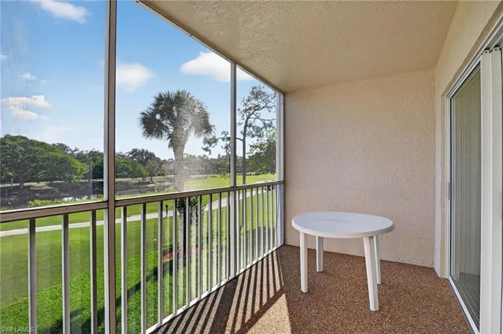 Balcony with a sunroom