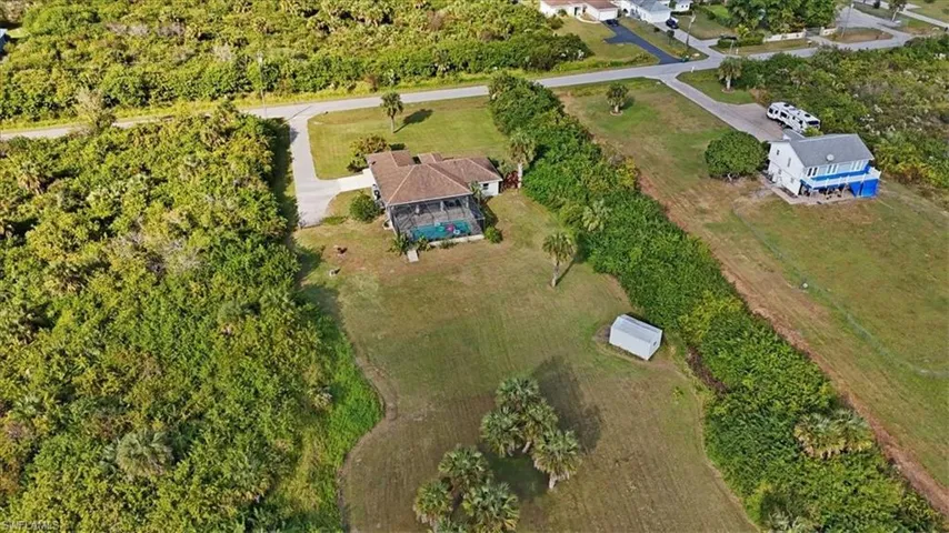 Aerial overview of property's location