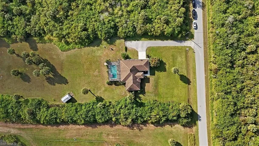 Aerial view of property's location