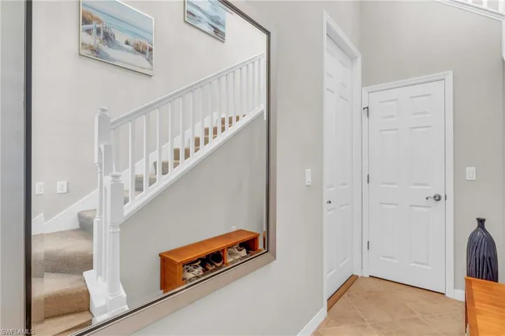 View of tiled entrance foyer