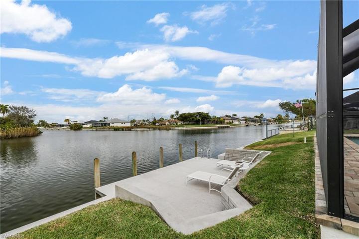 A substantial 20' x 13' concrete dock and a seawall