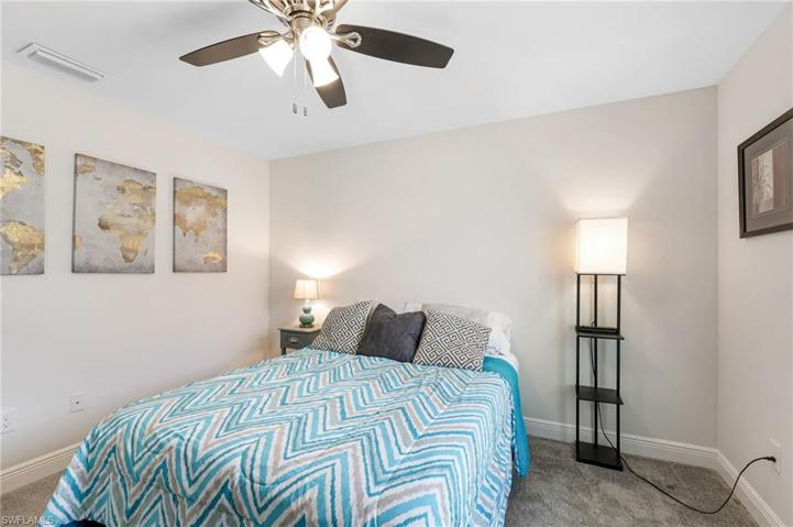 1st of the 3 guest bedrooms. All large rooms at 12' x 11'