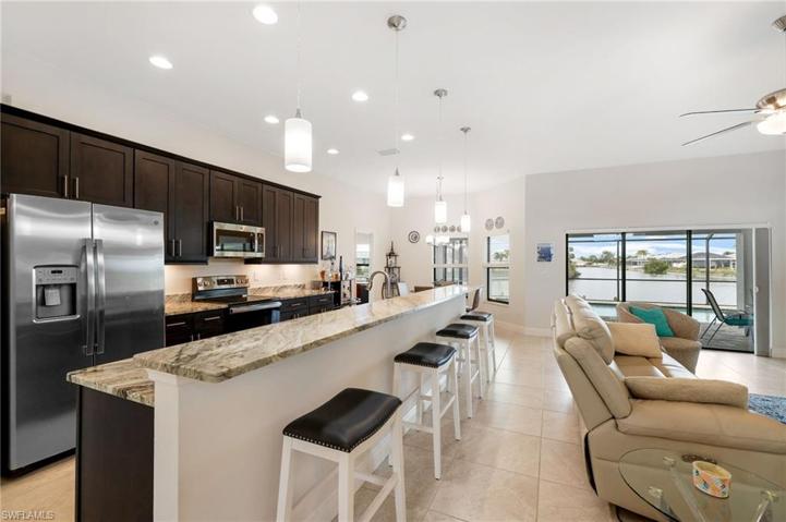 A rich gorgeous granite counter top