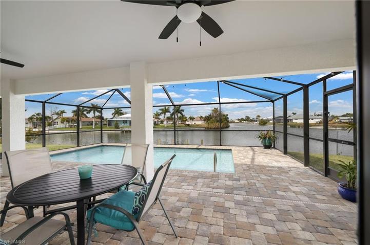 Intersecting canals give this home even more waterfront than the neighbors