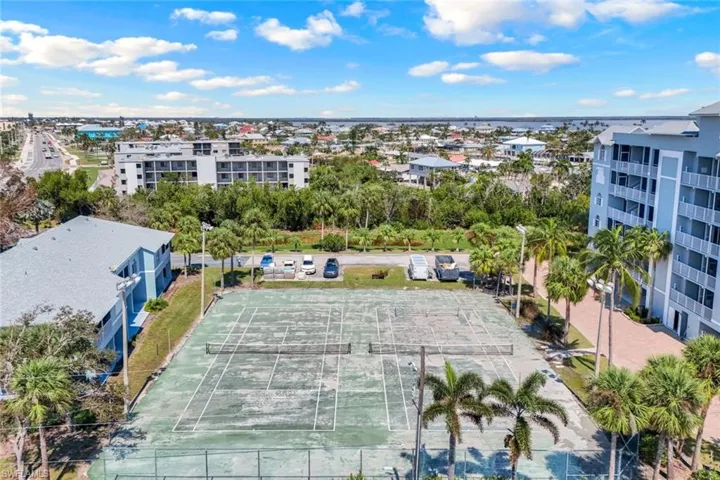 Birds eye view of property