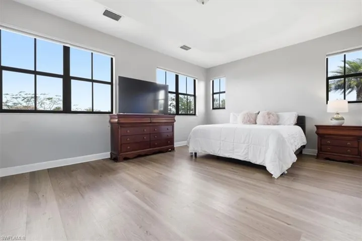 Bedroom featuring light wood-style floors