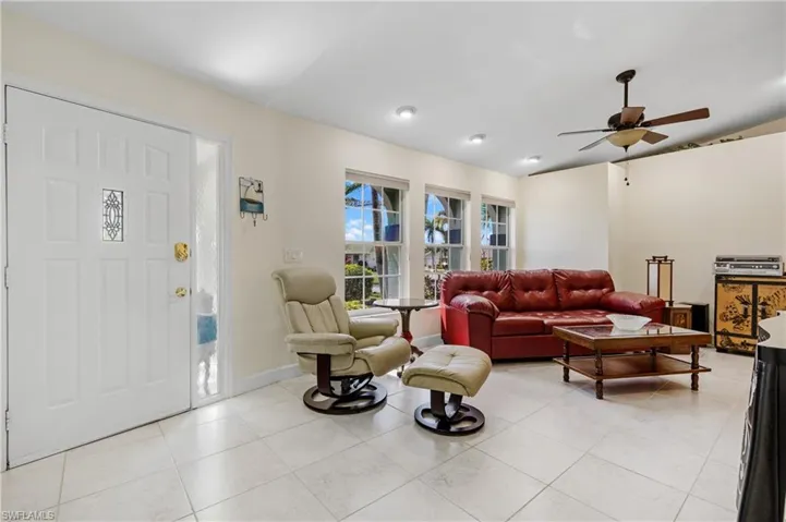 Light and Bright Front Entry and Living Room