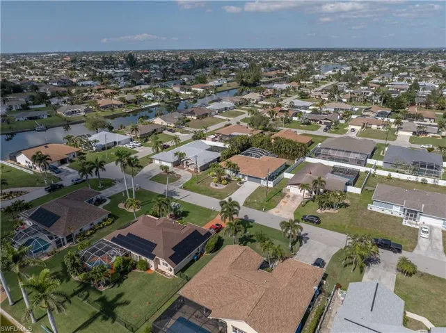 Aerial view of the neighborhood looking to the Northwest