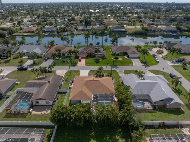 Aerial view looking to the South