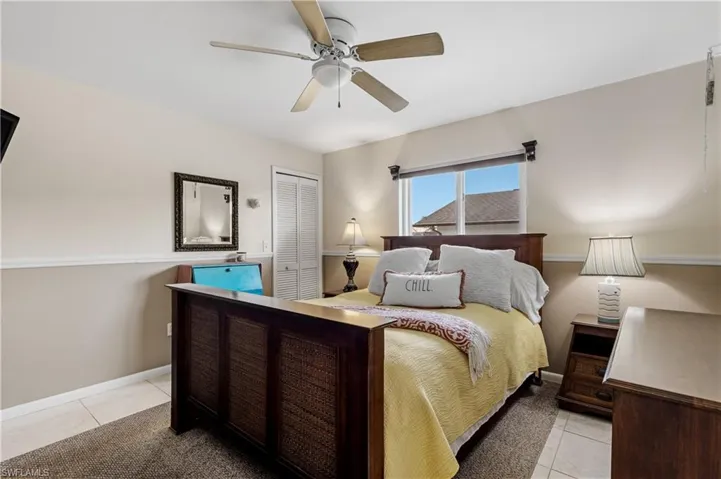 Guest Bedroom of this split floorplan home