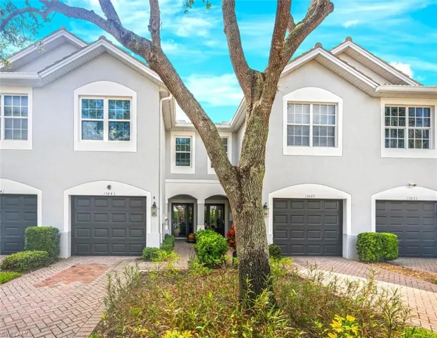 Multi unit property featuring a garage