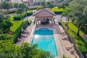 View of pool featuring a patio and a gazebo