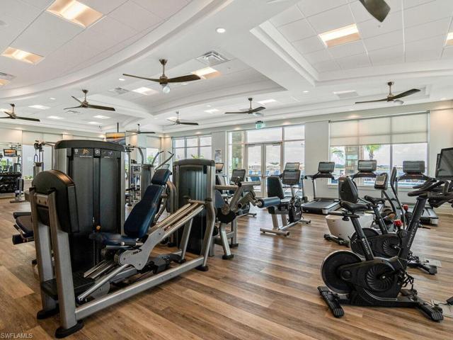 Attended fitness center.