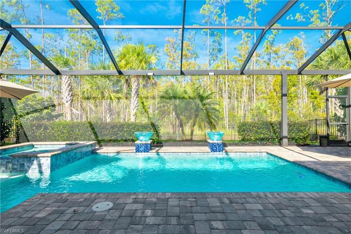 Outdoor pool and Spa includes many upgrades including Salt Water filtration, Pool automation via phone app, variable speed pool pump, UV light sanitation and LED glass water features.