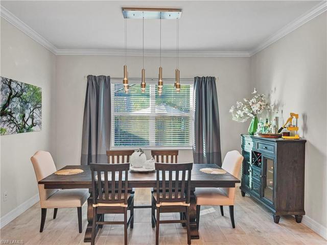 Dedicated dining space for more formal dinners.