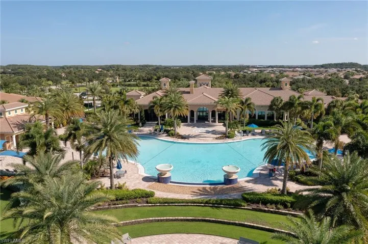 Aerial view of the Del Webb Residents Pool