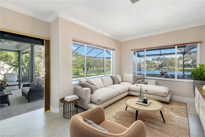 Virtual staging of living/family room