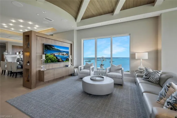 This breathtaking living area has been beautifully updated and comes with a spectacular view!