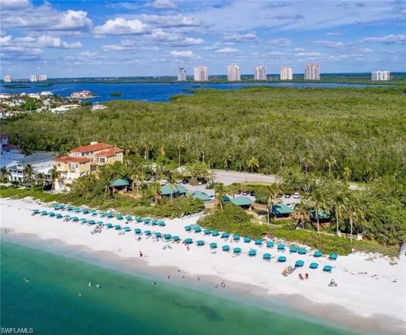 Private beach club on the Gulf with brand new building under construction.
