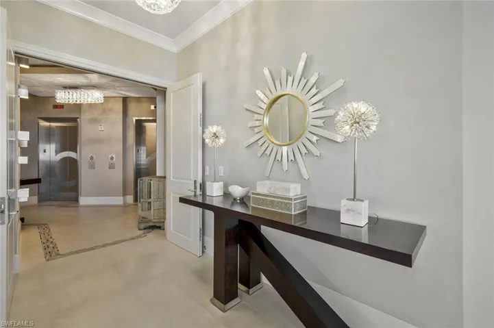 The GRAND foyer with private elevator lobby.