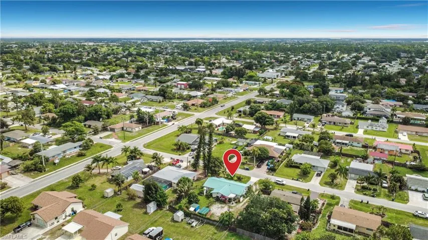 Aerial property perspective showcasing the residential setting