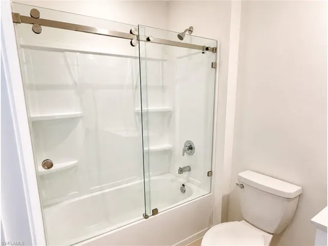 Glass shower enclosures.