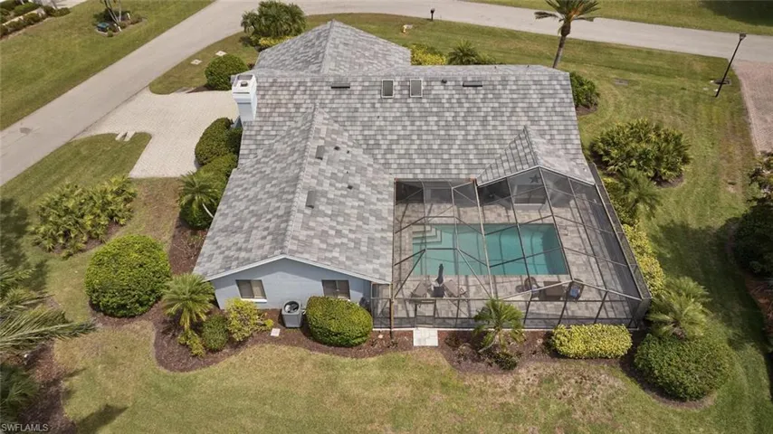 Bird's eye view of this inviting estate home.