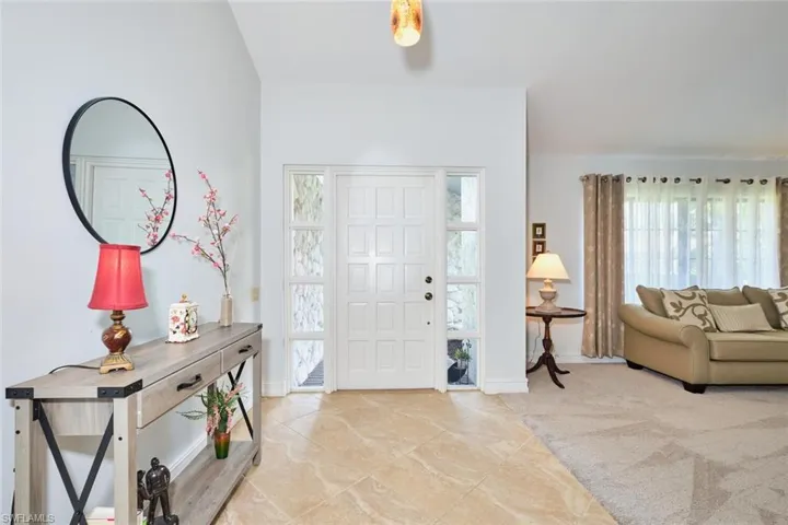 Front foyer entry into this lovely home.