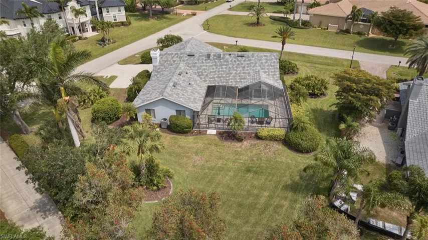 Aerial view featuring a residential view