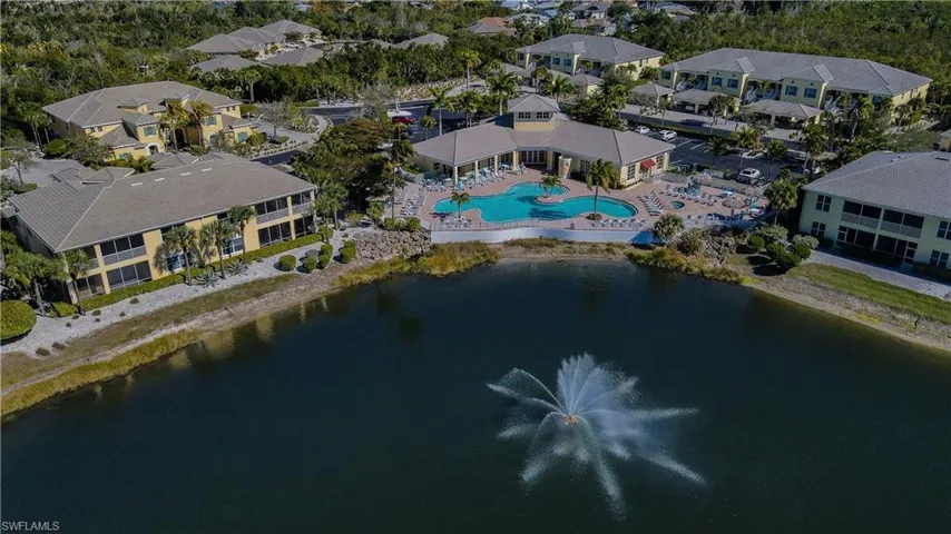Main Resort Style Pool, Spa and Clubhouse situated on the lake with Fountain views!